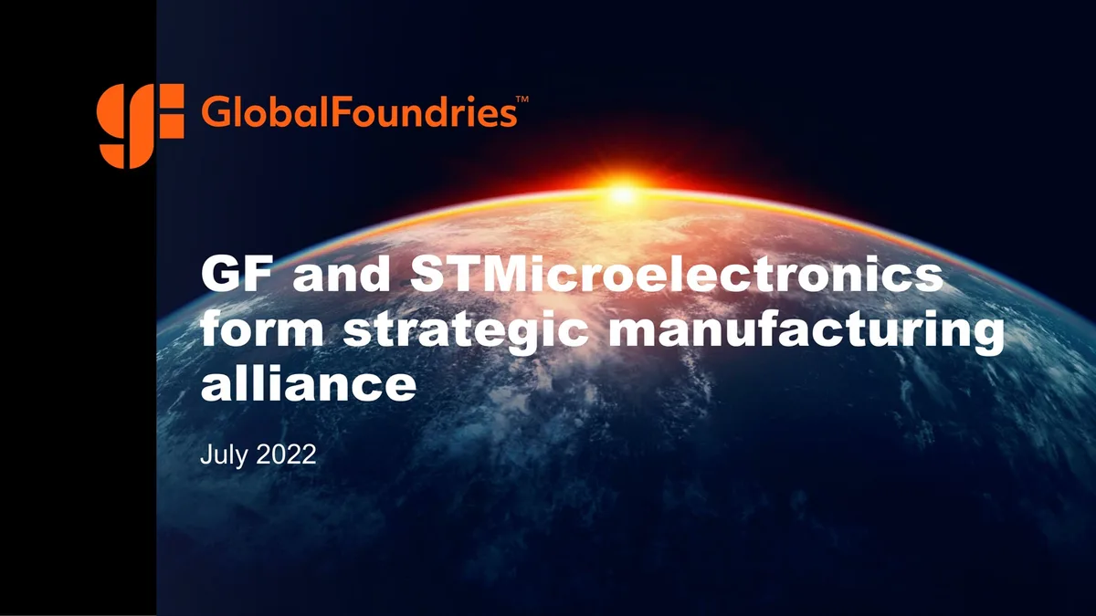 GlobalFoundries | Mergers and Acquisitions Presentation Deck | 7 slides · slide 1