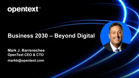 OpenText | Investor Presentation Deck | 24 slides
