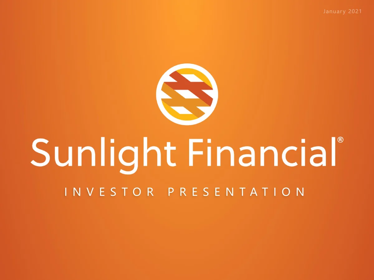 Sunlight Financial | SPAC Presentation Deck | 40 slides · slide 1
