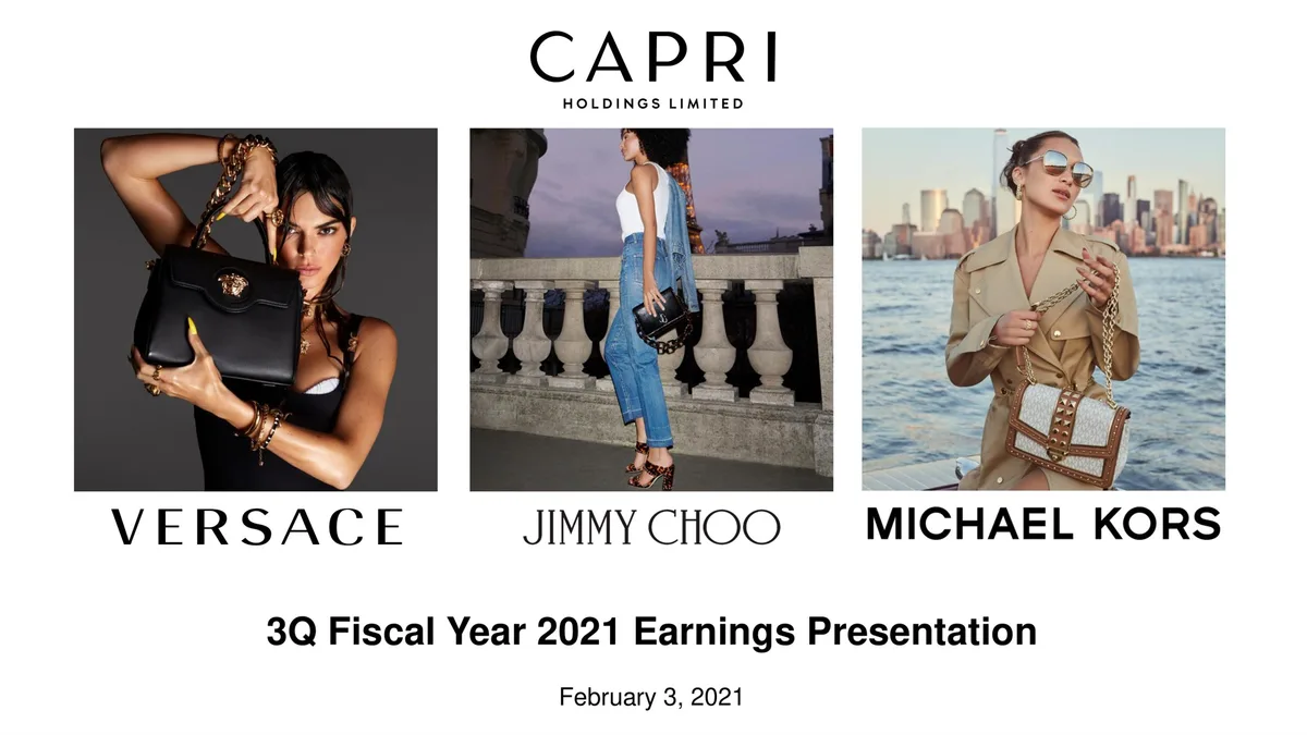 Capri Holdings | Results Presentation Deck | 9 slides · slide 1