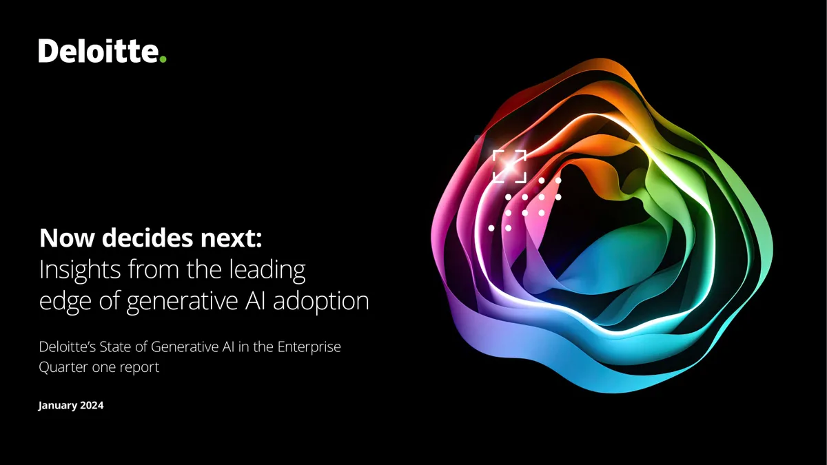 Insights from the leading edge of generative AI adoption · slide 1