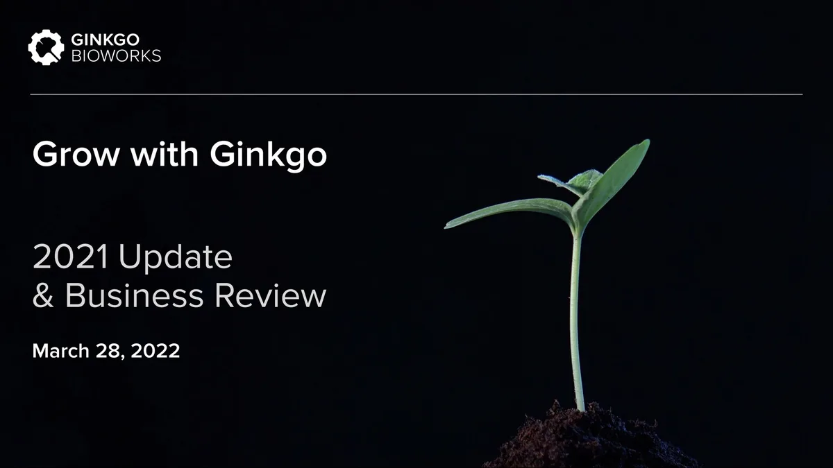 Ginkgo | Results Presentation Deck | 41 slides · slide 1