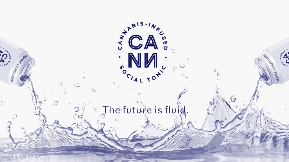A VC firm led by a Net-A-Porter cofounder just made a big bet on cannabis beverages. Here's an exclusive look at the pitch deck that helped Cann raise $5 million. · slide 1