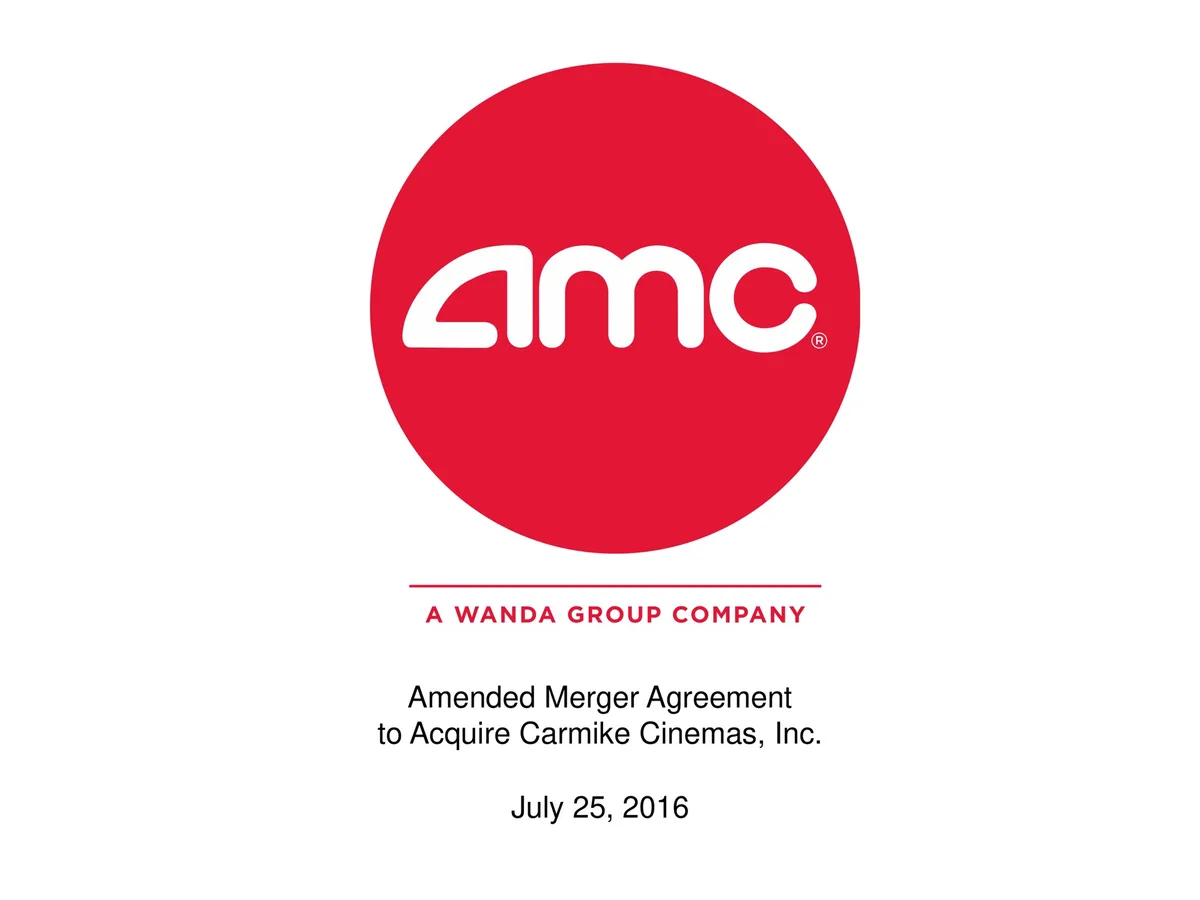 AMC | Mergers and Acquisitions Presentation Deck | 16 slides · slide 1