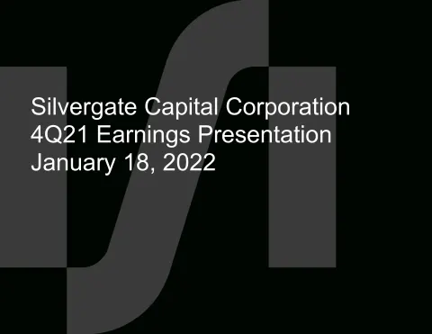 Silvergate Bank | Results Presentation Deck | 13 slides