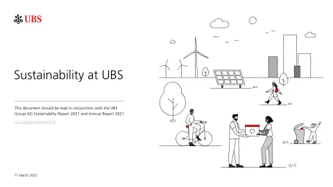 UBS | ESG Presentation Deck | 32 slides