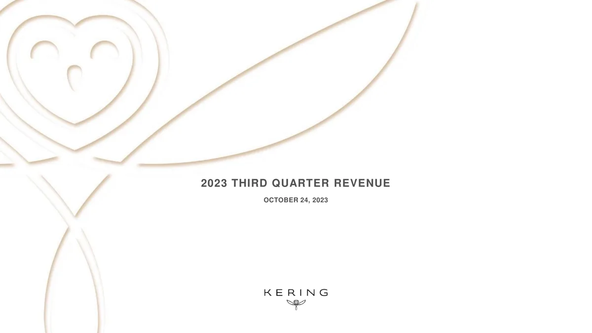 Kering | Results Presentation Deck | 20 slides · slide 1