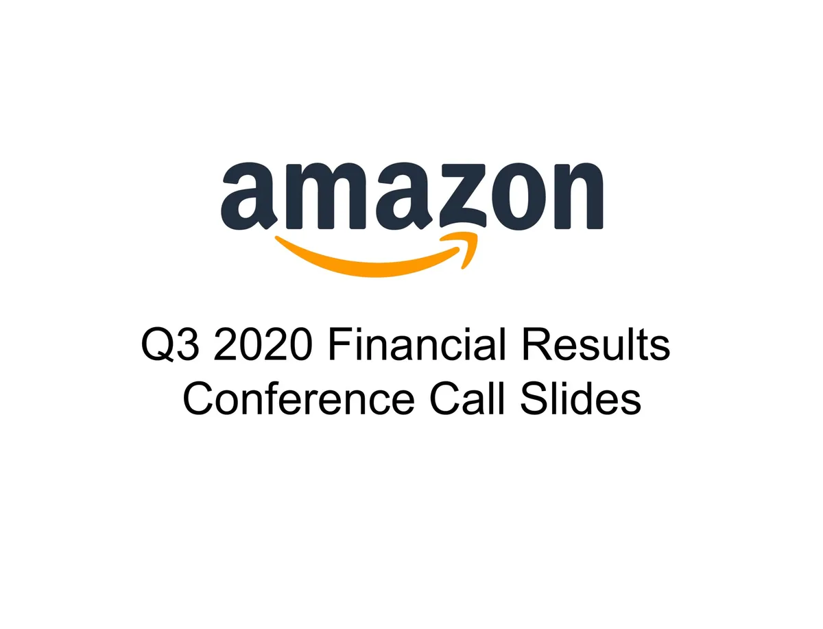Amazon | Results Presentation Deck | 18 slides · slide 1