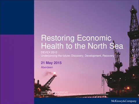McKinsey Restoring Economic Health to the North Sea