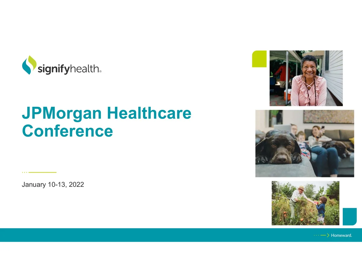 Signify Health | Investor Conference Presentation Deck | 18 slides · slide 1