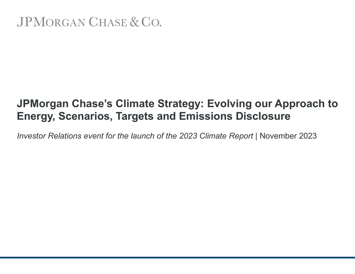 J.P.Morgan | ESG Presentation Deck | 16 slides · slide 1