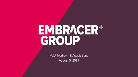 Embracer Group | Mergers and Acquisitions Presentation Deck | 37 slides