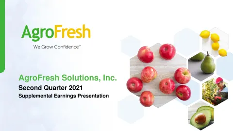 AgroFresh | Results Presentation Deck | 16 slides