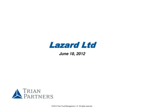 Lazard Ltd (LAZ)
