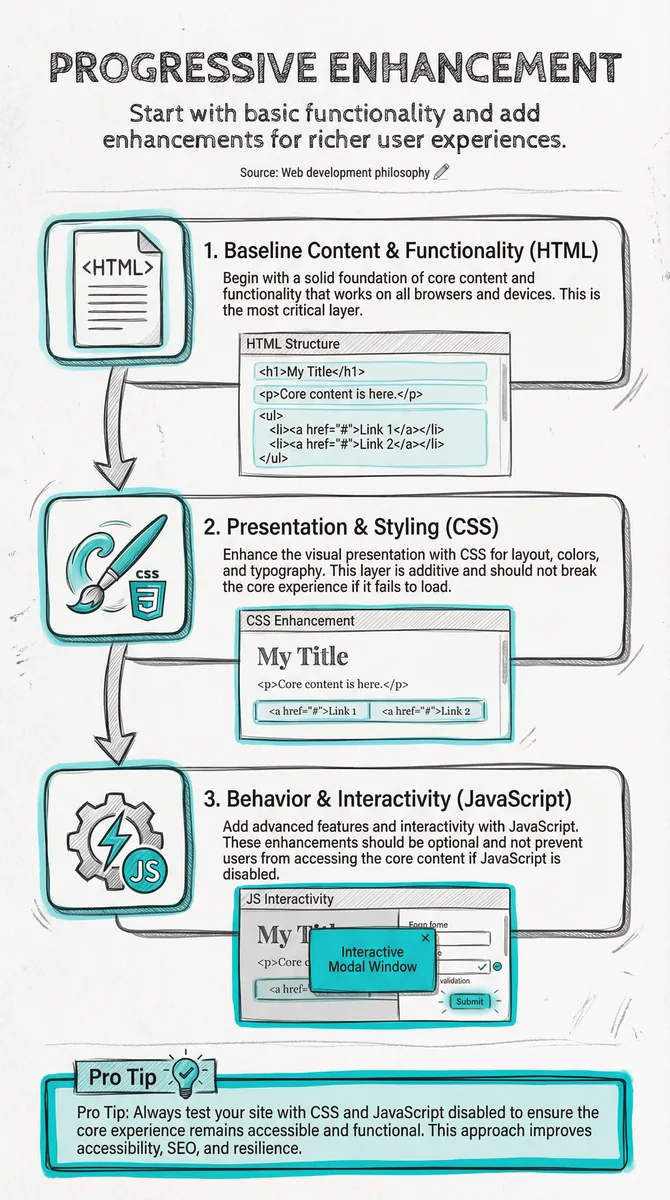 Progressive Enhancement illustration