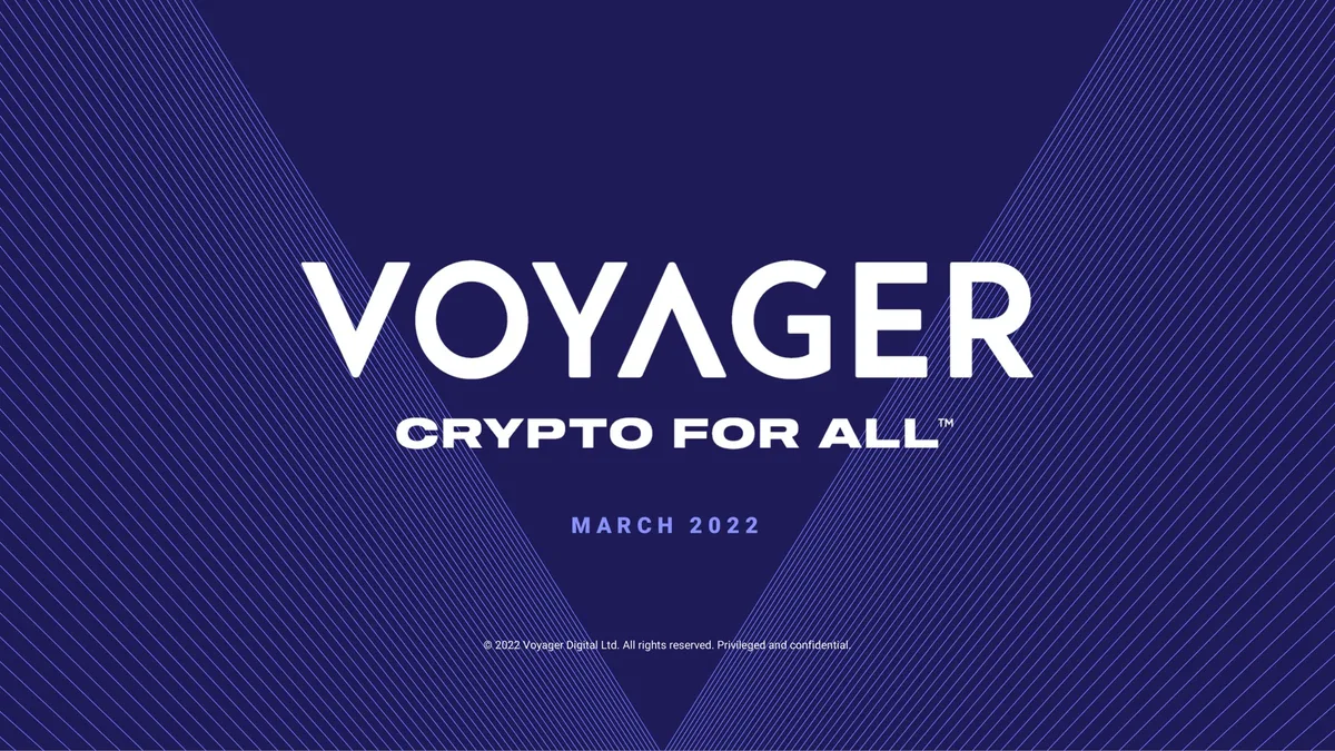 Voyager Digital | Investor Presentation Deck | 31 slides · slide 1