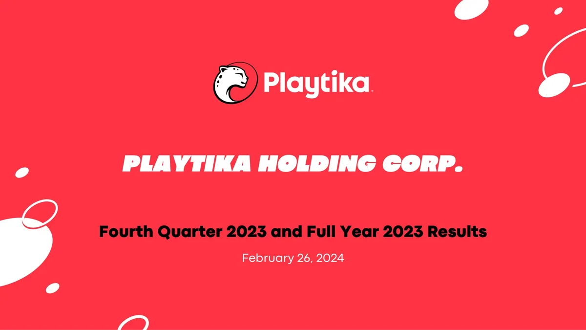 Playtika | Results Presentation Deck | 18 slides · slide 1