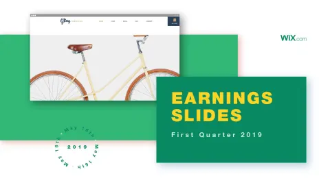Wix | Results Presentation Deck | 21 slides
