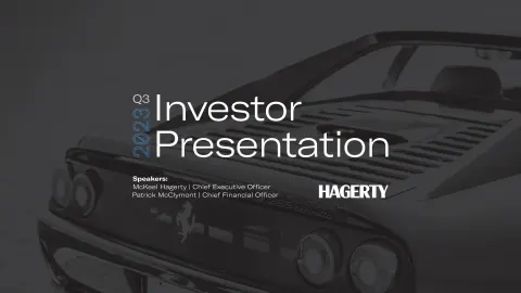 Hagerty | Investor Presentation Deck | 18 slides