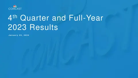 Comcast | Results Presentation Deck | 17 slides