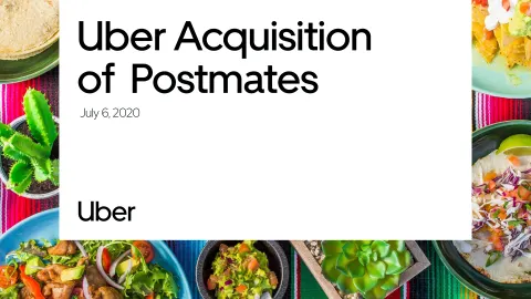 Uber | Mergers and Acquisitions Presentation Deck | 14 slides