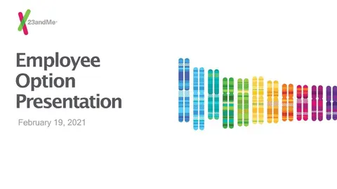 23andMe | Internal Communication Presentation Deck | 13 slides