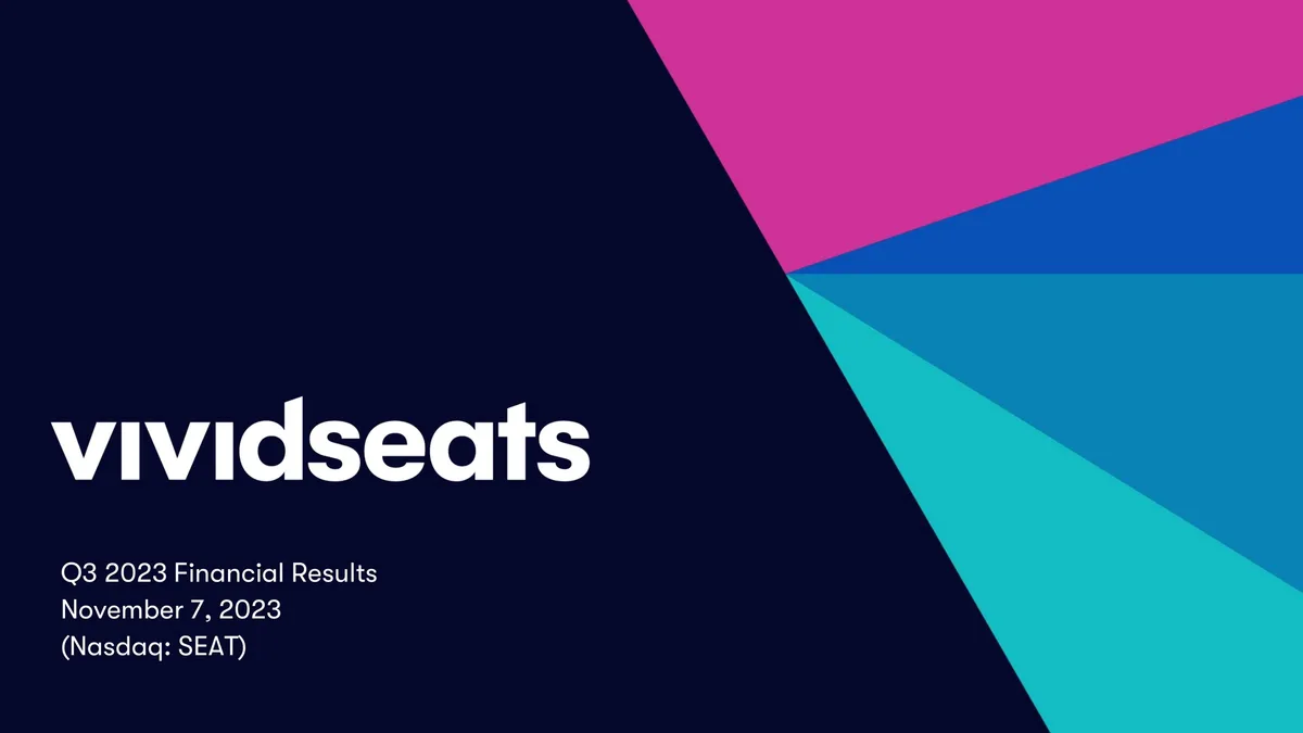 Vivid Seats | Results Presentation Deck | 22 slides · slide 1