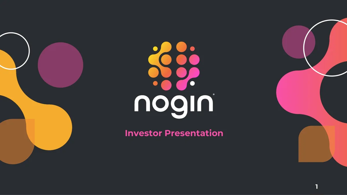 Nogin | Investor Presentation Deck | 22 slides · slide 1