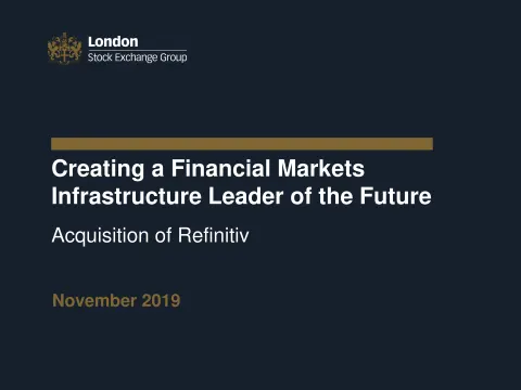 LSE | Mergers and Acquisitions Presentation Deck | 45 slides