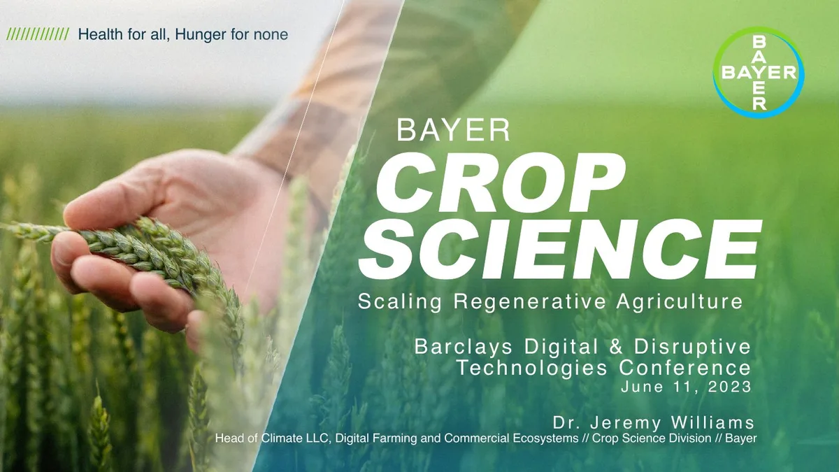 barclays disruptive technologies conference bayer crop science handout 2024.06.11 · slide 1