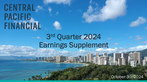Central Pacific Financial | Results Presentation Deck | 20 slides