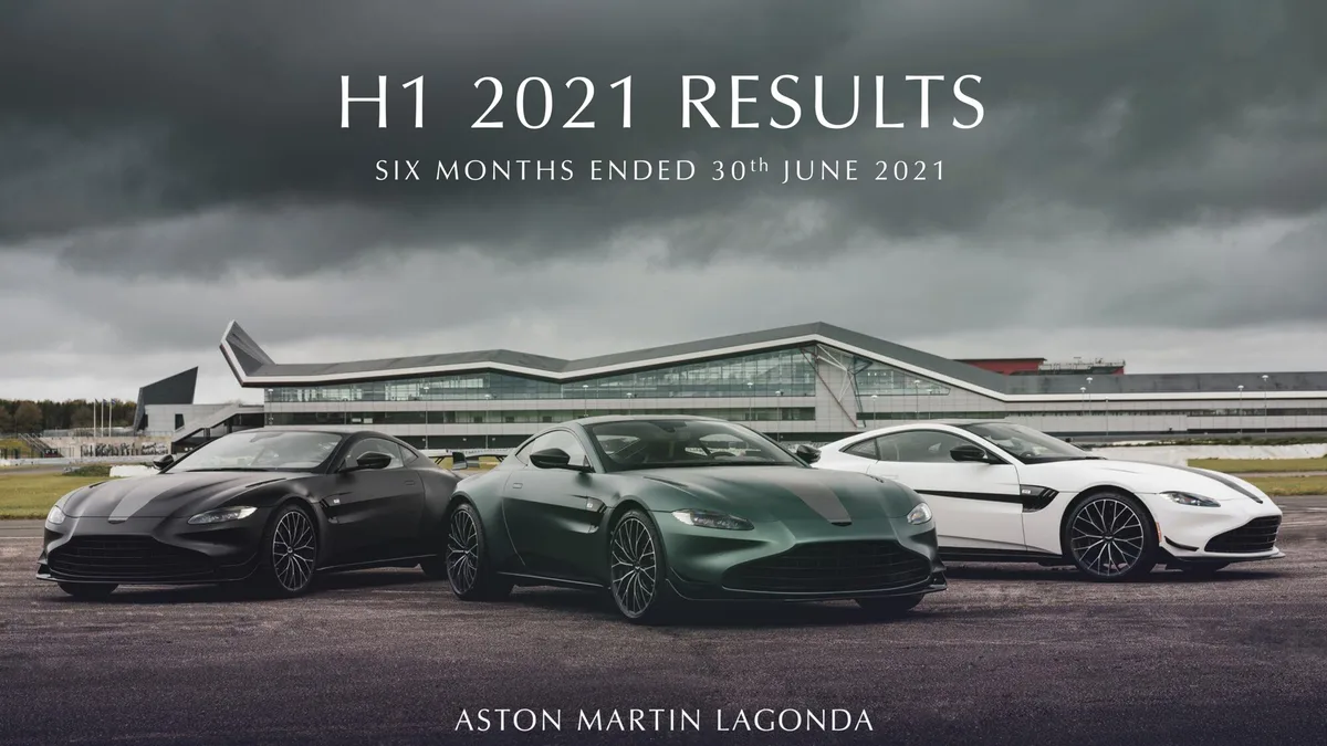 Aston Martin | Results Presentation Deck | 25 slides · slide 1
