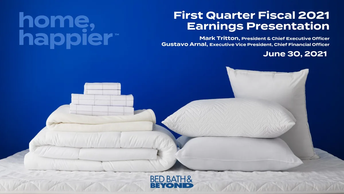Bed Bath &amp; Beyond | Results Presentation Deck | 39 slides · slide 1