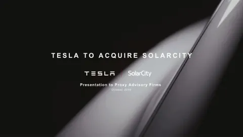 Tesla | Mergers and Acquisitions Presentation Deck | 35 slides