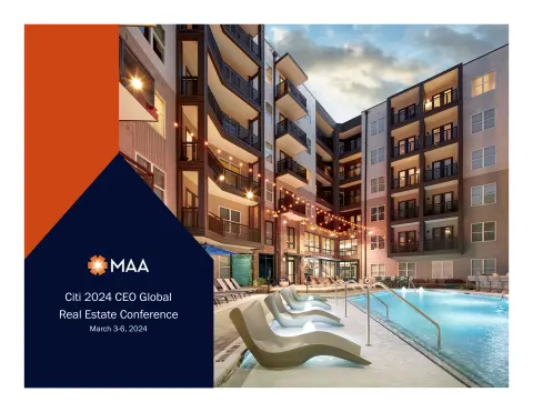 Mid-America Apartment Communities | Results Presentation Deck | 37 slides