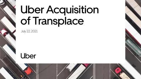 Uber | Mergers and Acquisitions Presentation Deck | 20 slides