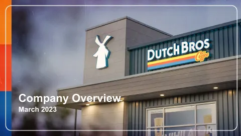 Dutch Bros | Investor Presentation Deck | 15 slides