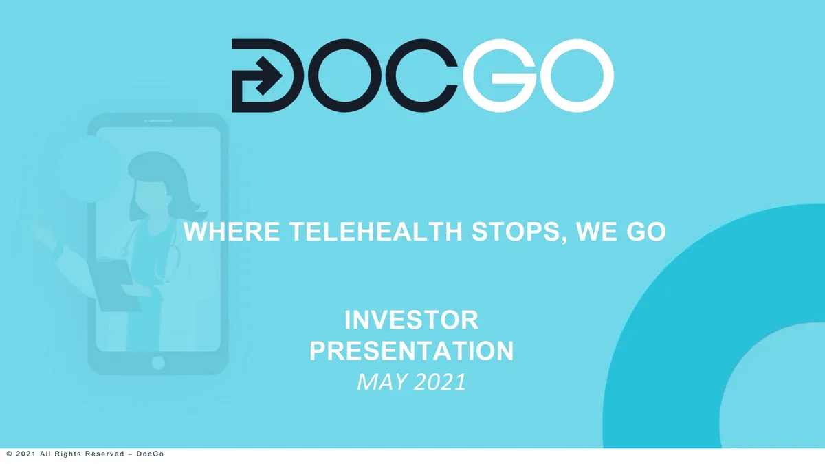 DocGo | SPAC Presentation Deck | 28 slides · slide 1
