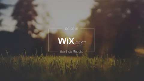 Wix | Results Presentation Deck | 18 slides