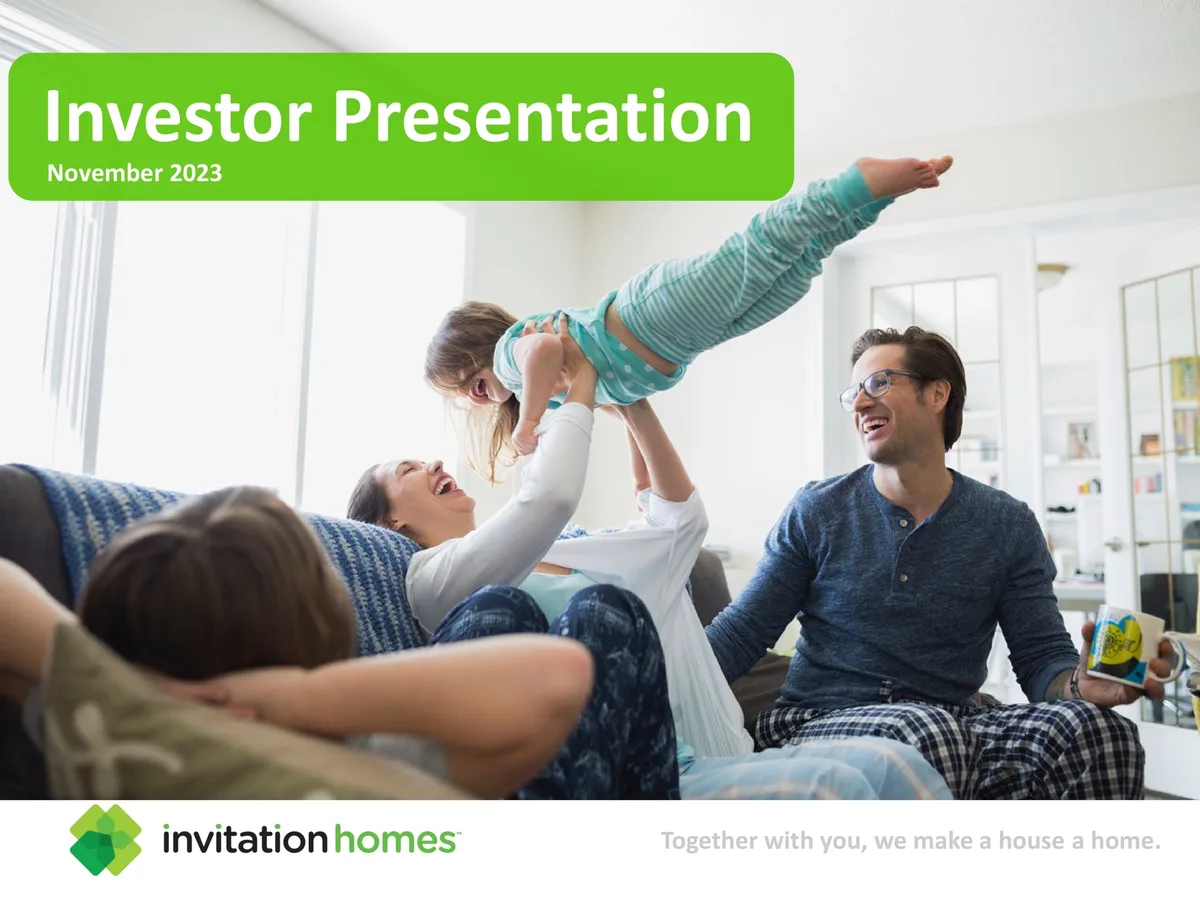 Invitation Homes | Investor Presentation Deck | 22 slides · slide 1