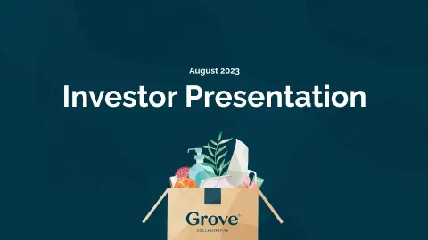 Grove | Investor Presentation Deck | 41 slides