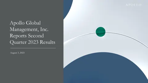 Apollo Global Management | Results Presentation Deck | 41 slides