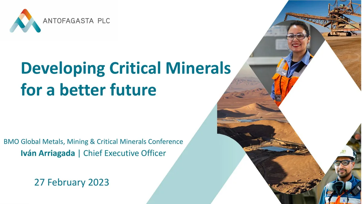 Antofagasta | Investor Conference Presentation Deck | 17 slides · slide 1