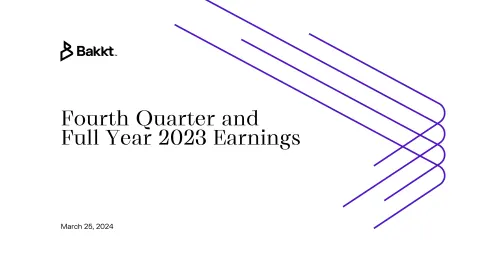 Bakkt | Results Presentation Deck | 28 slides