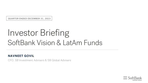 SoftBank | Investor Presentation Deck | 28 slides