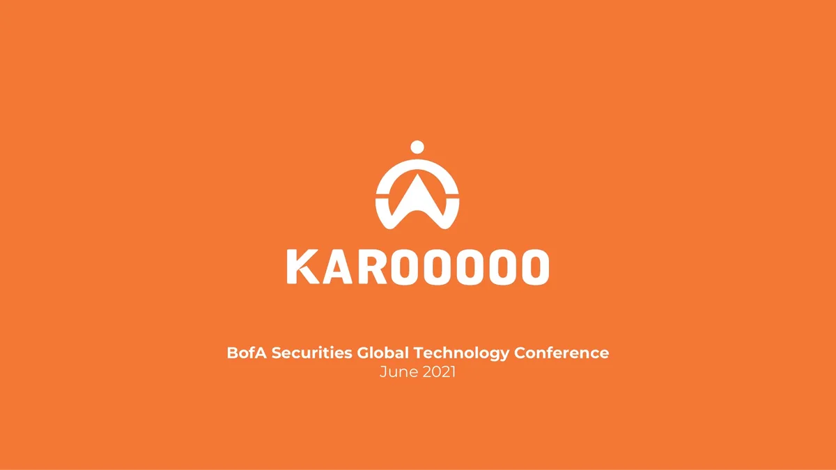 Karooooo | Investor Conference Presentation Deck | 12 slides · slide 1