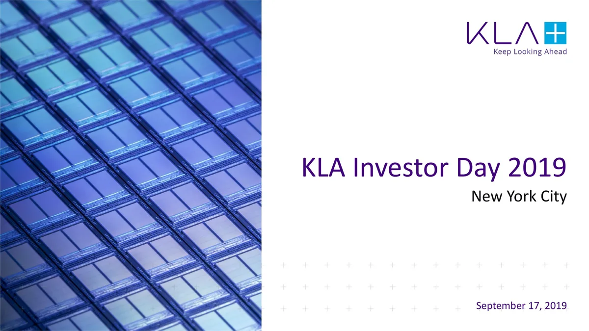 KLA | Investor Day Presentation Deck | 124 slides · slide 1