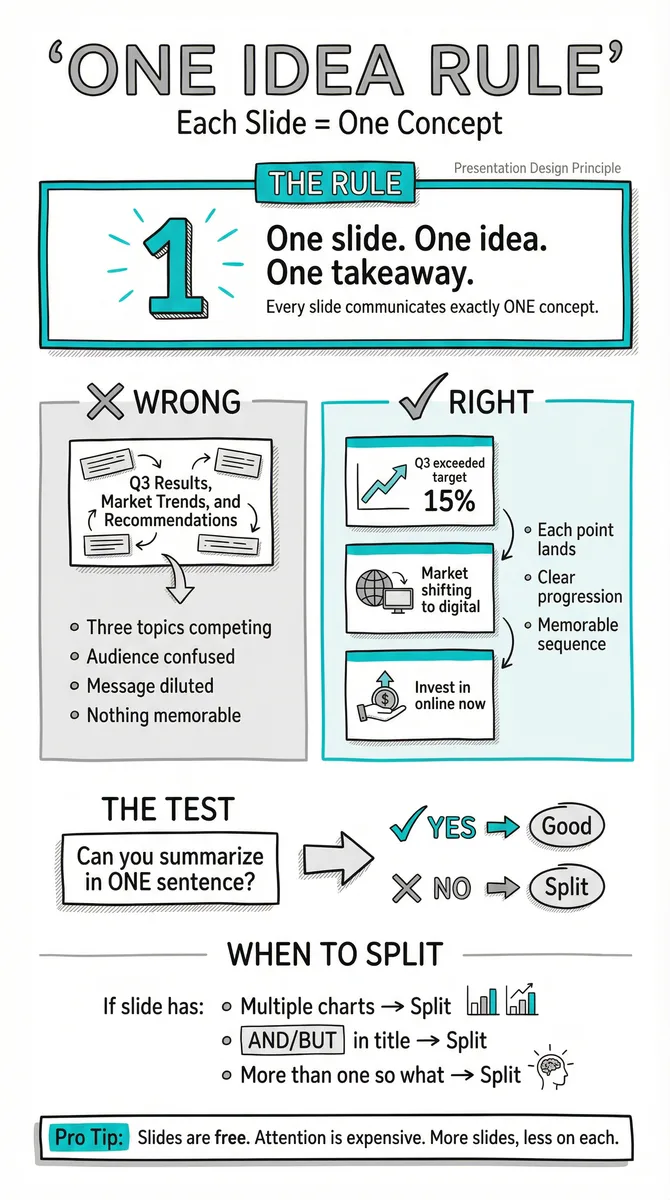 One Idea Rule pattern illustration