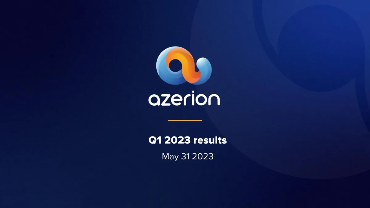 Azerion | Results Presentation Deck | 16 slides · slide 1