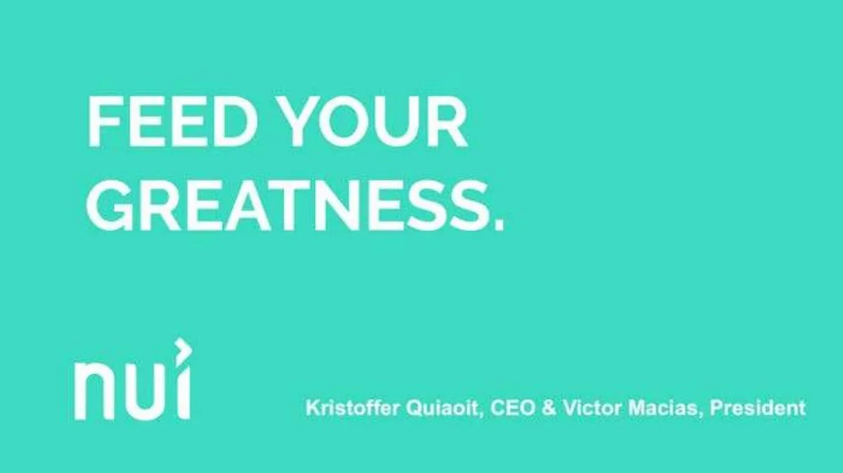 Nui Cookies Pitch Deck · slide 1